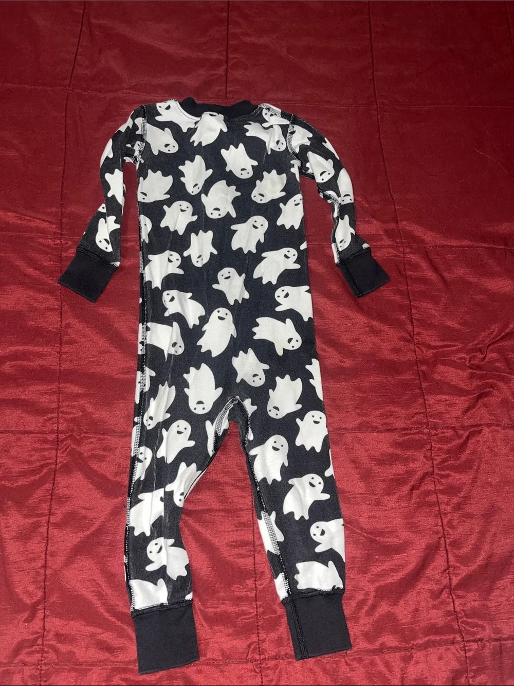 Hanna Andersson 2t Halloween  Ghost Print Footed Pajamas